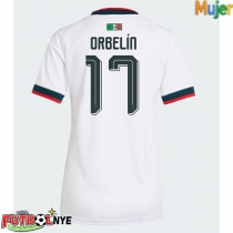 Camiseta México Orbelin Pineda #17 Visitante Equipación para mujer Mundial 2026 manga corta